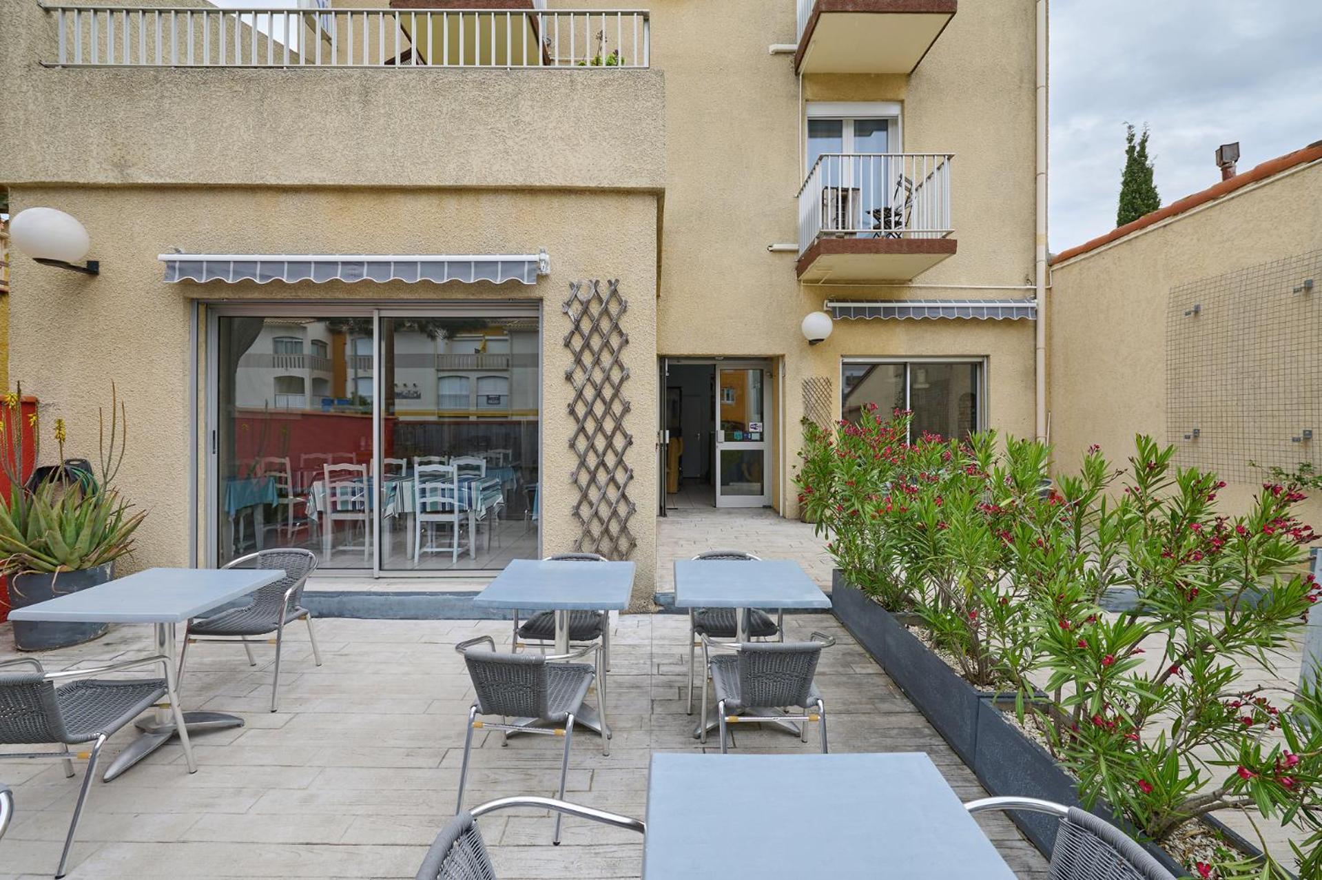 Hotel Les Mimosas 아르젤레쉬르메르 외부 사진